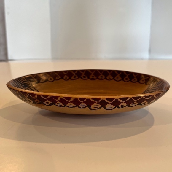 Small African Handmade Wooden Bowl - Picture 9 of 12